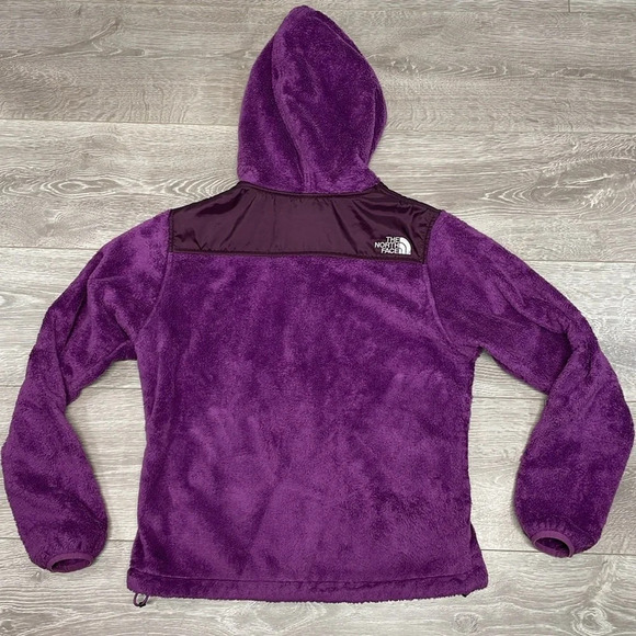 The North Face Oso Furry Fleece Hoodie Full Zip Berry Lacquer S - Picture 16 of 16